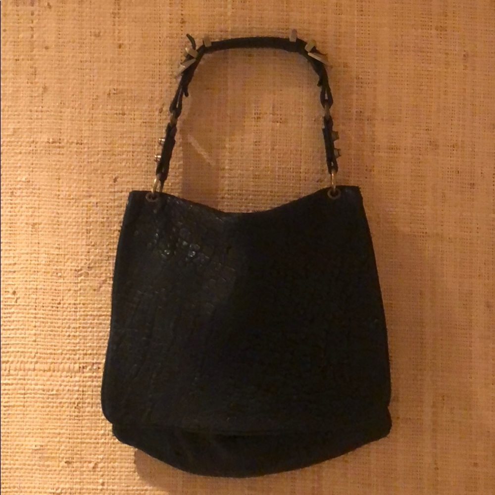 Alexander Wang Leather Reptile-Print Bag